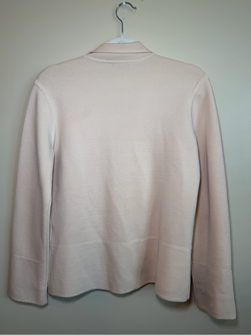 Talbots Collection 100% Merino Wool Cream Open Front Cardigan S - Picture 7 of 8